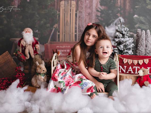 KIDS de Matheus e Gigi - sessão de Natal