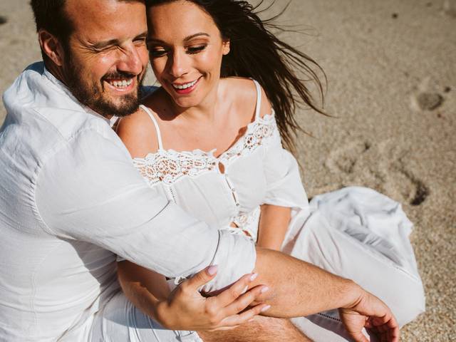 In Love de Filipa + André | Sessão Noivado Praia