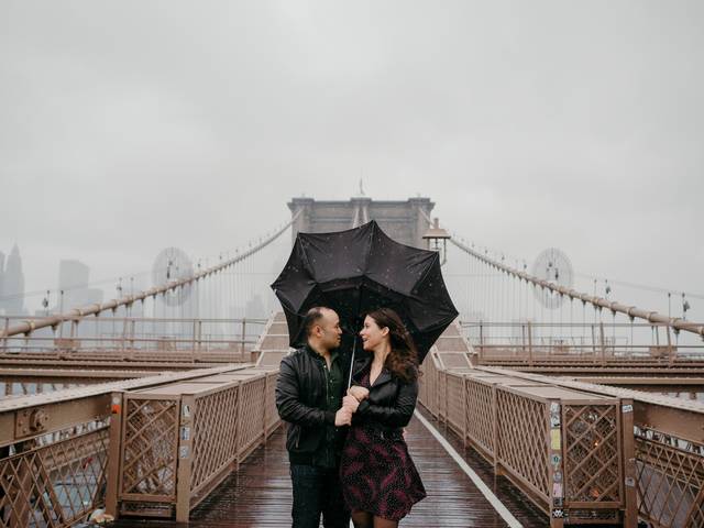 ENSAIO DE CASAL de Helena & Victor | Dumbo Engagement Session | Brooklyn NY