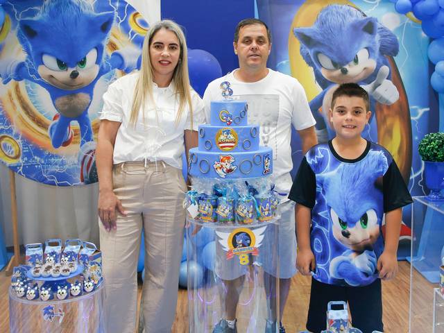 Aniversários Infantis de GABRIEL 8 ANO, TEMA SONIC