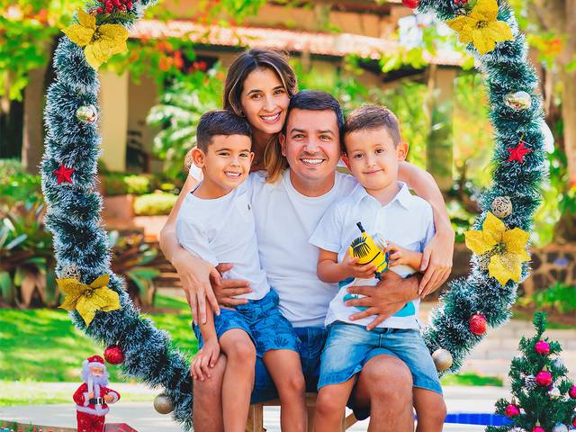 Ensaio Família de Ensaio de Natal - Thaís e Família
