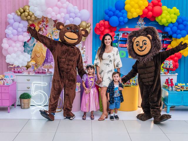 Aniversário Infantil de Aniversário Bianca e Diego - 5 e 3 Anos