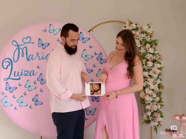 Gestante de Chá de fraldas