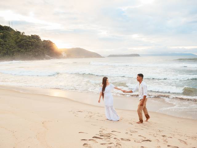 Casamento de Ensaio pre wedding praia