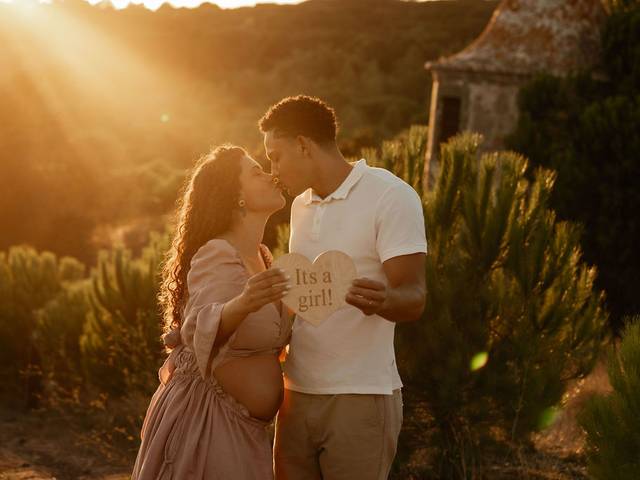 GRÁVIDAS de Sessão de Grávida em Lisboa | Ensaio de Casal ao Pôr do Sol