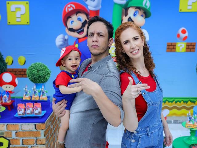 Festa Infantil de ANIVERSÁRIO DE 1 ANO DO FERNANDINHO COM TEMA SUPER MARIO