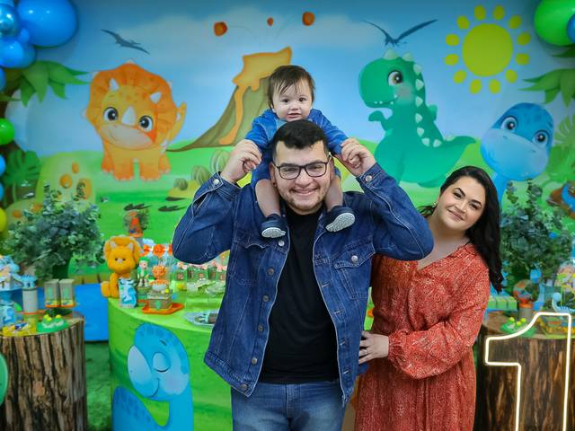 Festa Infantil de ANIVERSÁRIO DE 1 ANO DO MURILO COM TEMA DINOSSAURO BABY