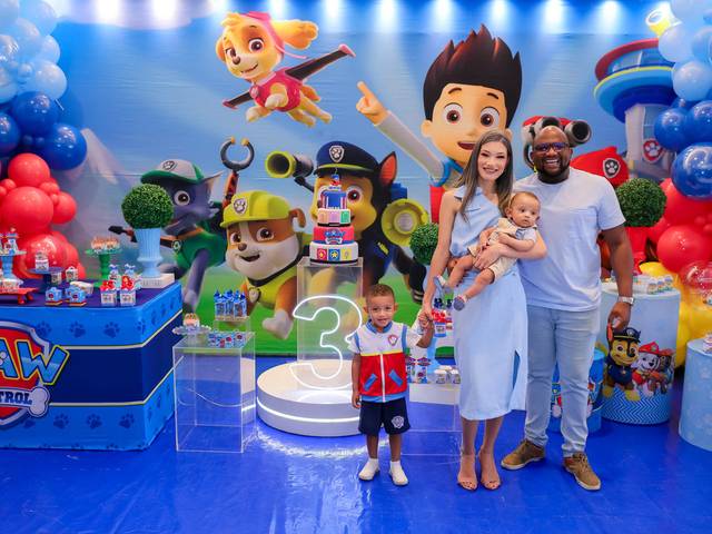 Festa Infantil de ANIVERSÁRIO DE 3 ANOS DO BENÍCIO COM TEMA PATRULHA CANINA