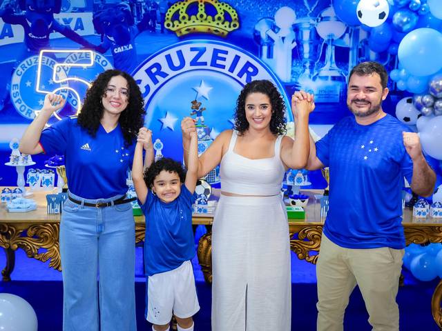 Festa Infantil de ANIVERSÁRIO DE 7 ANOS DO GUSTAVO COM TEMA CRUZEIRO ESPORTE CLUBE