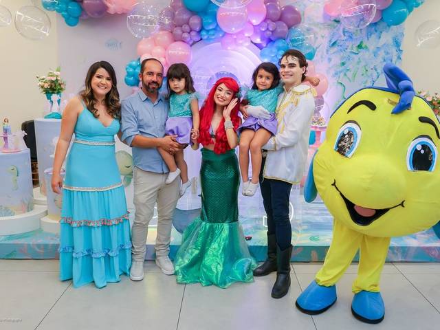 Festa Infantil de ANIVERSÁRIO DAS IRMÃS JÚLIA E ÉRICA COM TEMA FUNDO DO MAR