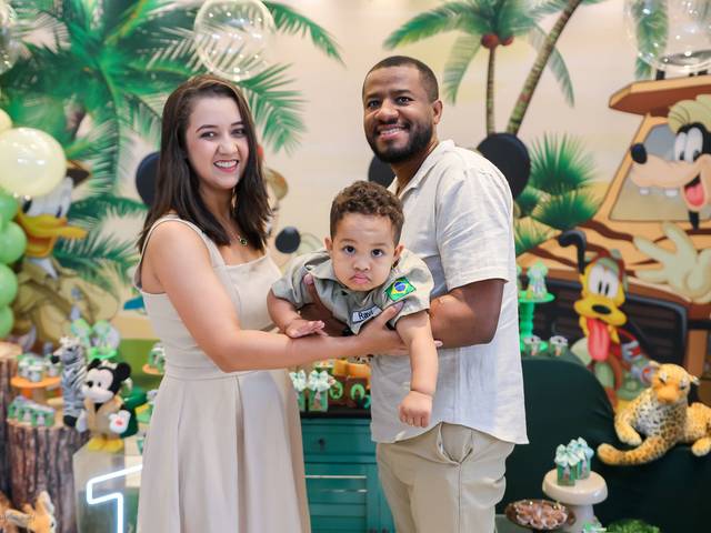 Festa Infantil de Festa Safari do Mickey de 1 aninho da Ravi