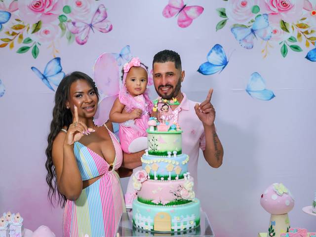Festa Infantil de Festa Jardim das Borboletas de 1 ano da Isadora