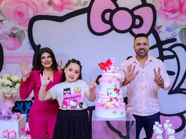 Festa Infantil de ANIVERSÁRIO DE 7 ANOS DA ISABELA COM O TEMA HELLO KITTY