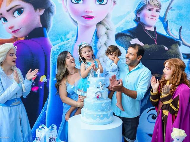 Festa Infantil de Festa do Maria Luiza de 4 anos com o tema Frozen