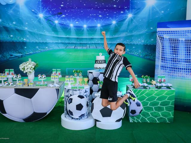 Festa Infantil de Festa Football dos 9 anos do Heitor