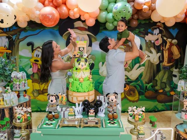 Festa Infantil de Festa Mickey Safari de 1 ano do José Henrique