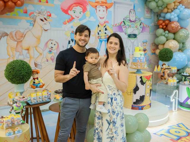 Festa Infantil de Festa Toy Story do primeiro ano do Eduardo no Algazarra Kids