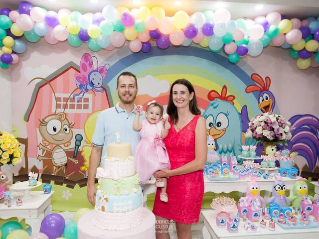 Festa Infantil de Festa da Galinha Pintadinha de 1 ano da Lavínia