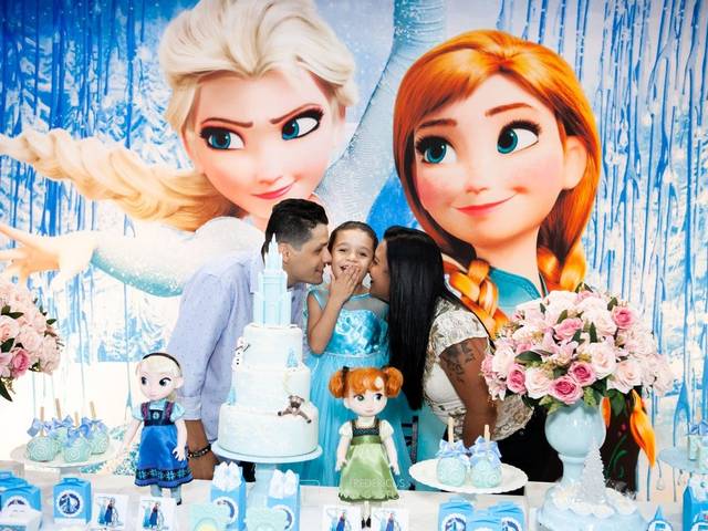 Festa Infantil de Festa da Frozen de 5 anos da Yasmin