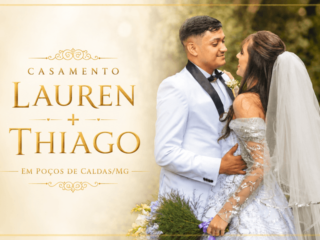 FOTOS CASAMENTO de FOTOGRAFIA CASAMENTO LAUREN + THIAGO POÇOS DE CALDAS - MINAS GERAIS