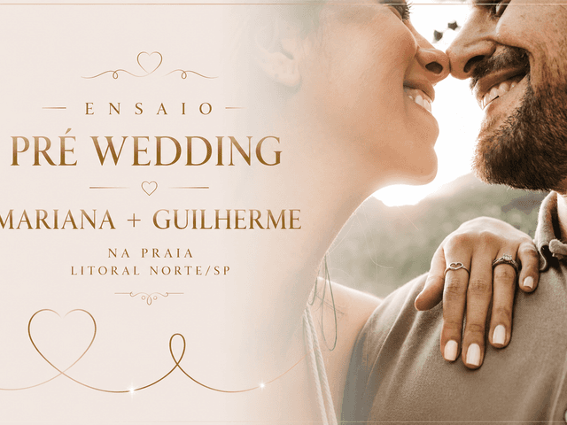 ENSAIO CASAL de FOTOS ENSAIO CASAL MARIANA + GUILHERME LITORAL NORTE SP  PRÉ WEDDING