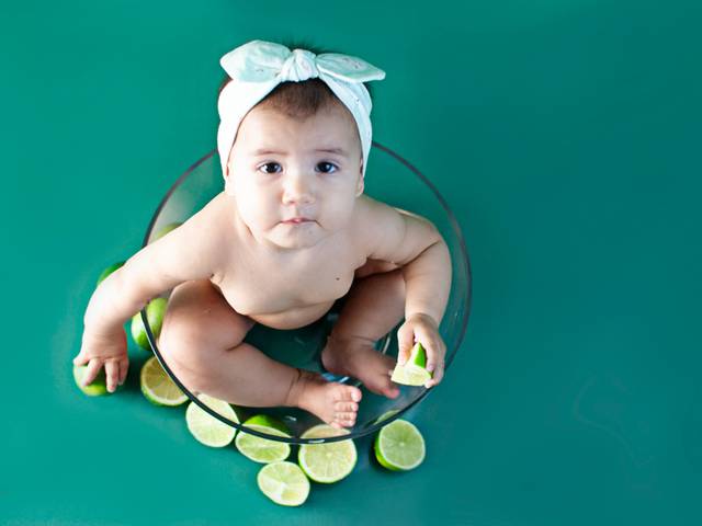 Acompanhamento do bebê de Meu primeiro limão Maju 7 meses