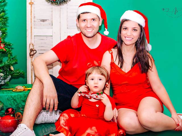 infantil temático de Ensaio de natal da Anita e familia