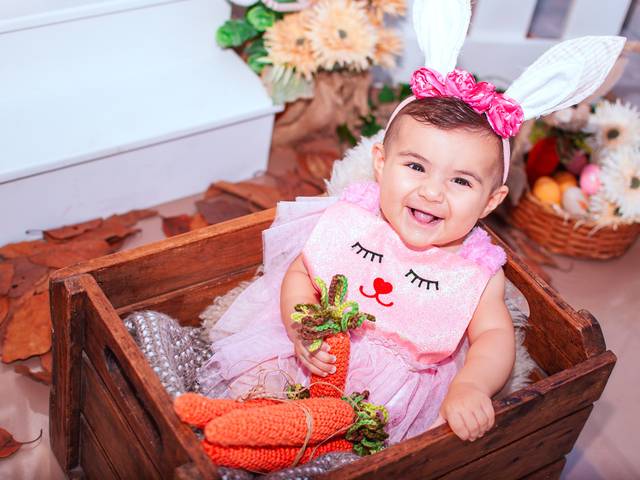 Foto escolar de Coelhas Paolla e Antonella