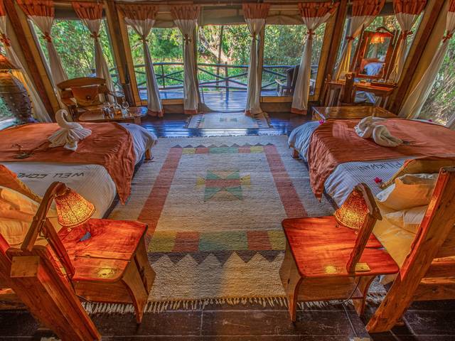 Hoteis de Luxo de Fotografia do eco Lodge Tipilikwani Mara Camp