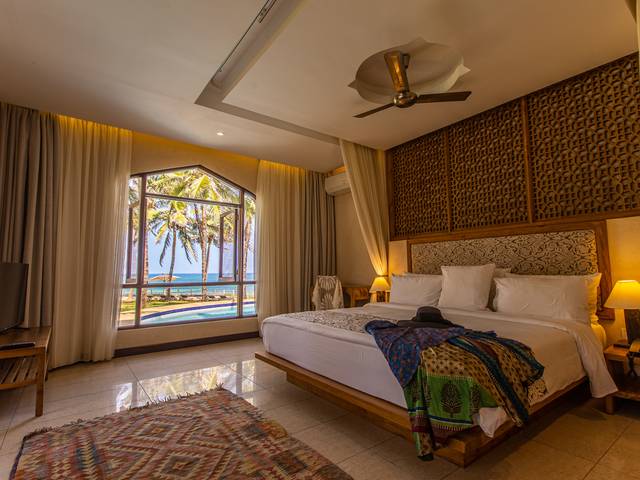 Hoteis na praia  de Fotografias do Silver Palm Resort na costa do Quênia. 