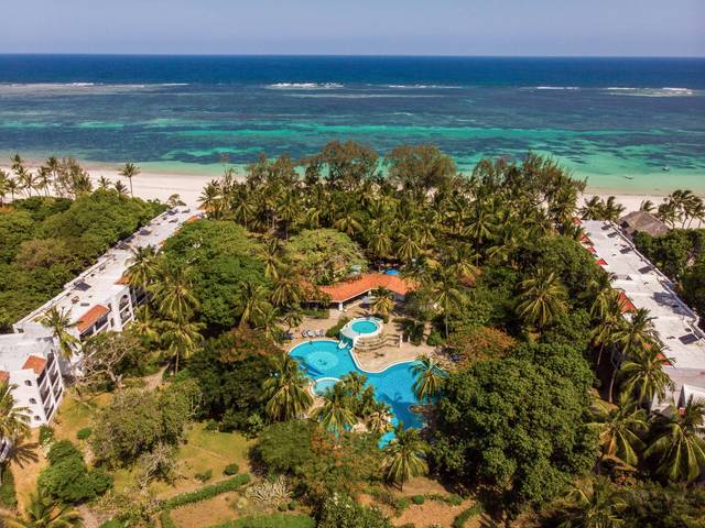 Hoteis na praia  de O Diani Sea Resort é hotel all Inclusive na costa do Quênia. 