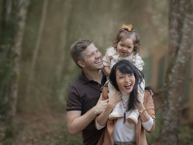 Foto Still ao Ar Livre de Ensaio Familia: Caio, Sandrinha e Naomi