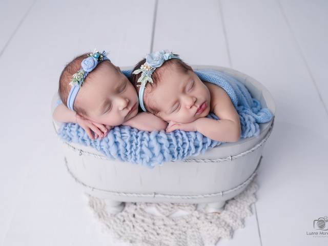 Newborn de Ensaio Newborn Livia e Luiza