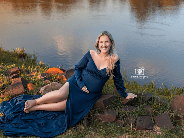 Gestante de Ensaio Gestante Vivian Daronco