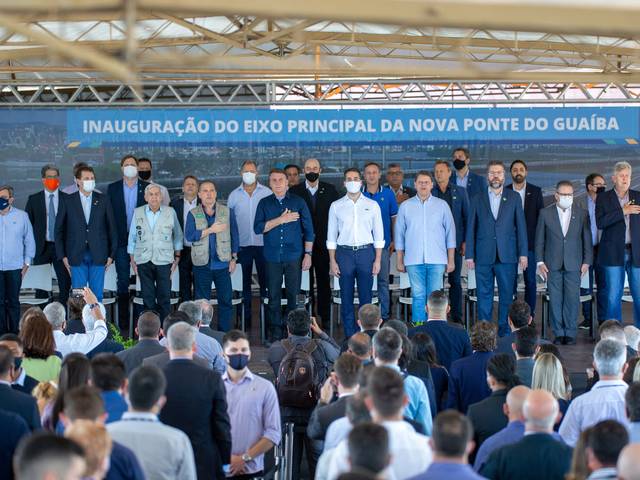 Política de Inauguração da nova ponte do Guaíba