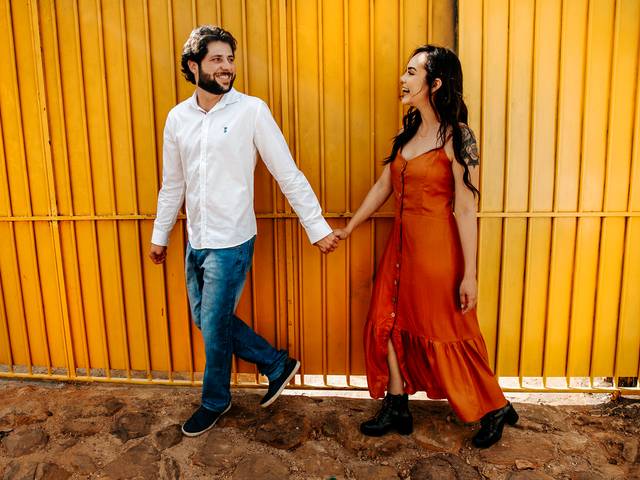 Ensaio Namorando de Sara e Michel