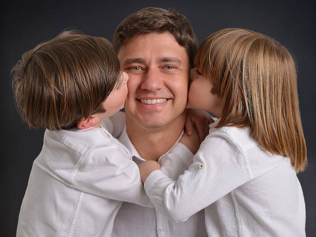 Família de Dia dos Pais Icaro e Atílio