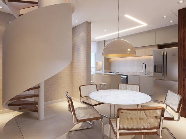 Projeto 3D de Apartamento Duplex M&G