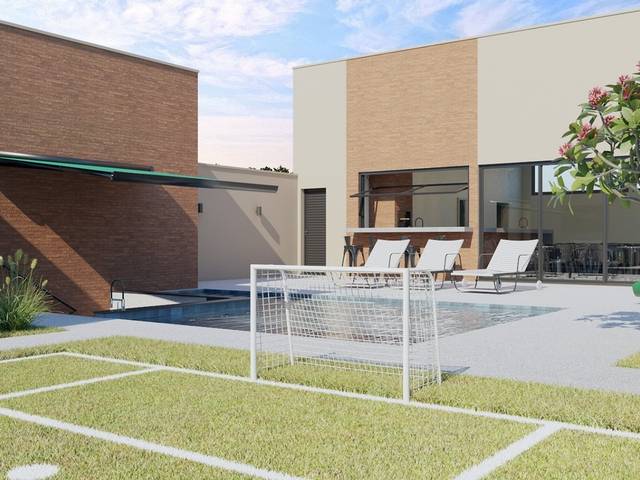 Projeto 3D de Chacara familiar