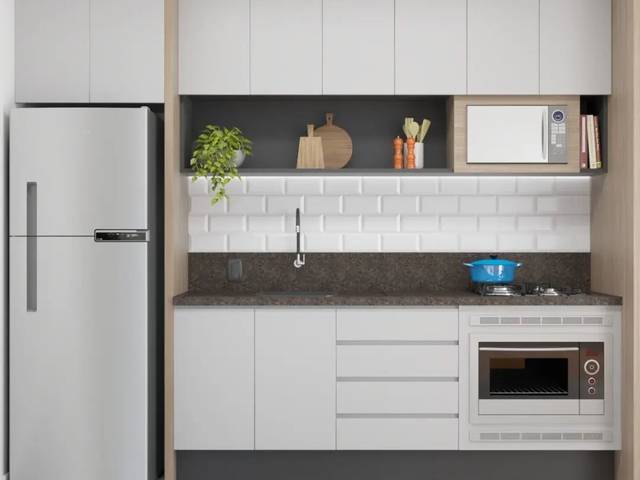 Cozinhas de Cozinha com 3,8m²
