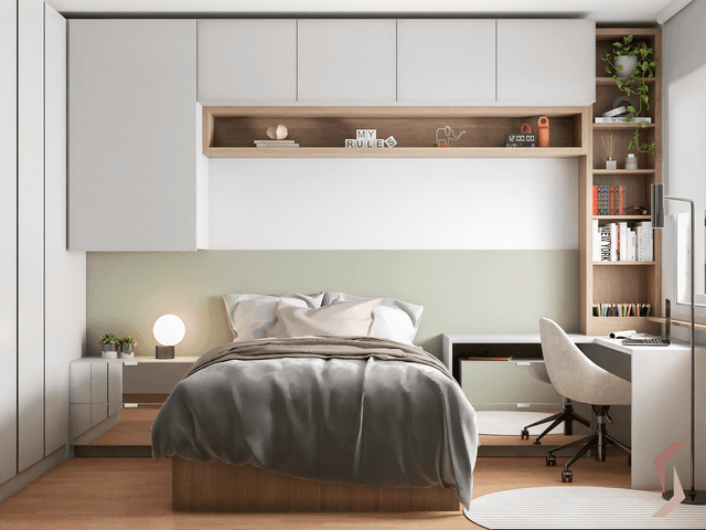 Dormitórios de Quarto com espaço pra estudo e leitura