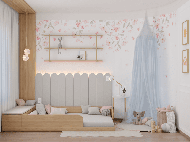Dormitórios de Quarto infantil feminino