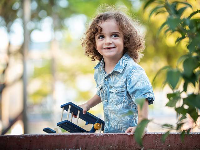 Infantil de Ensaio Benício e família