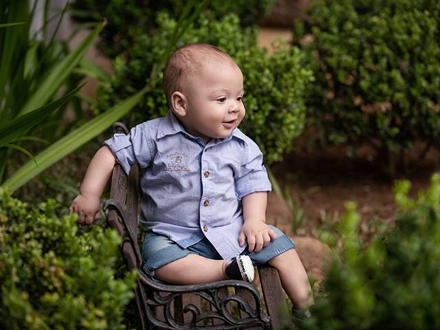 Bebê de Acompanhamento mensal do Vicente