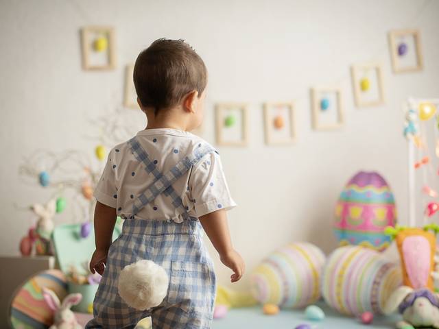 Bebê de Ensaio de Páscoa do Otávio