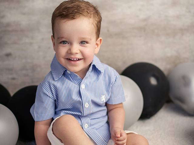 Infantil de Mini Ensaio do Artur