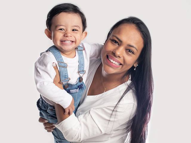 Família de Ensaio de dia das mães do Benício