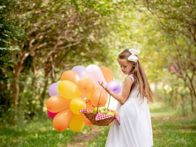 Infantil de Ensaio de 7 anos da Sara