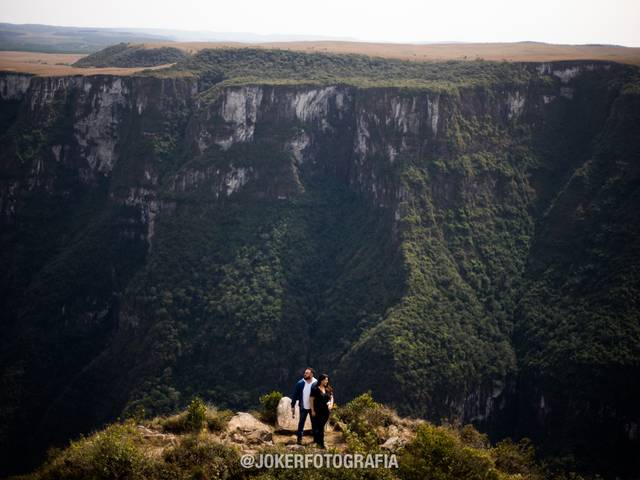 Ensaio de Casal de Marina e Thiago - Ensaio nos Canyons de Cambará