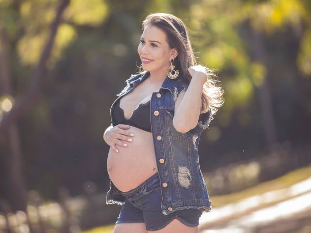 Grávidas de Stefanie e Fabricio